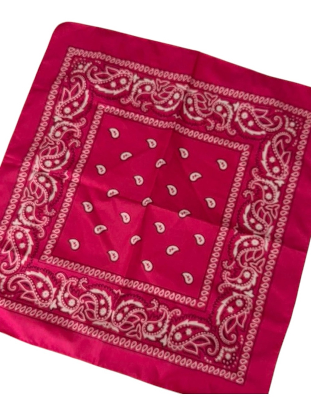 ✨💕Pink & White Classic Head Wrap Boho Festival Summer Bandanna